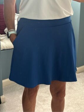 Acegolf Women's Athletic Mini Skirt in Royal Blue with Pockets